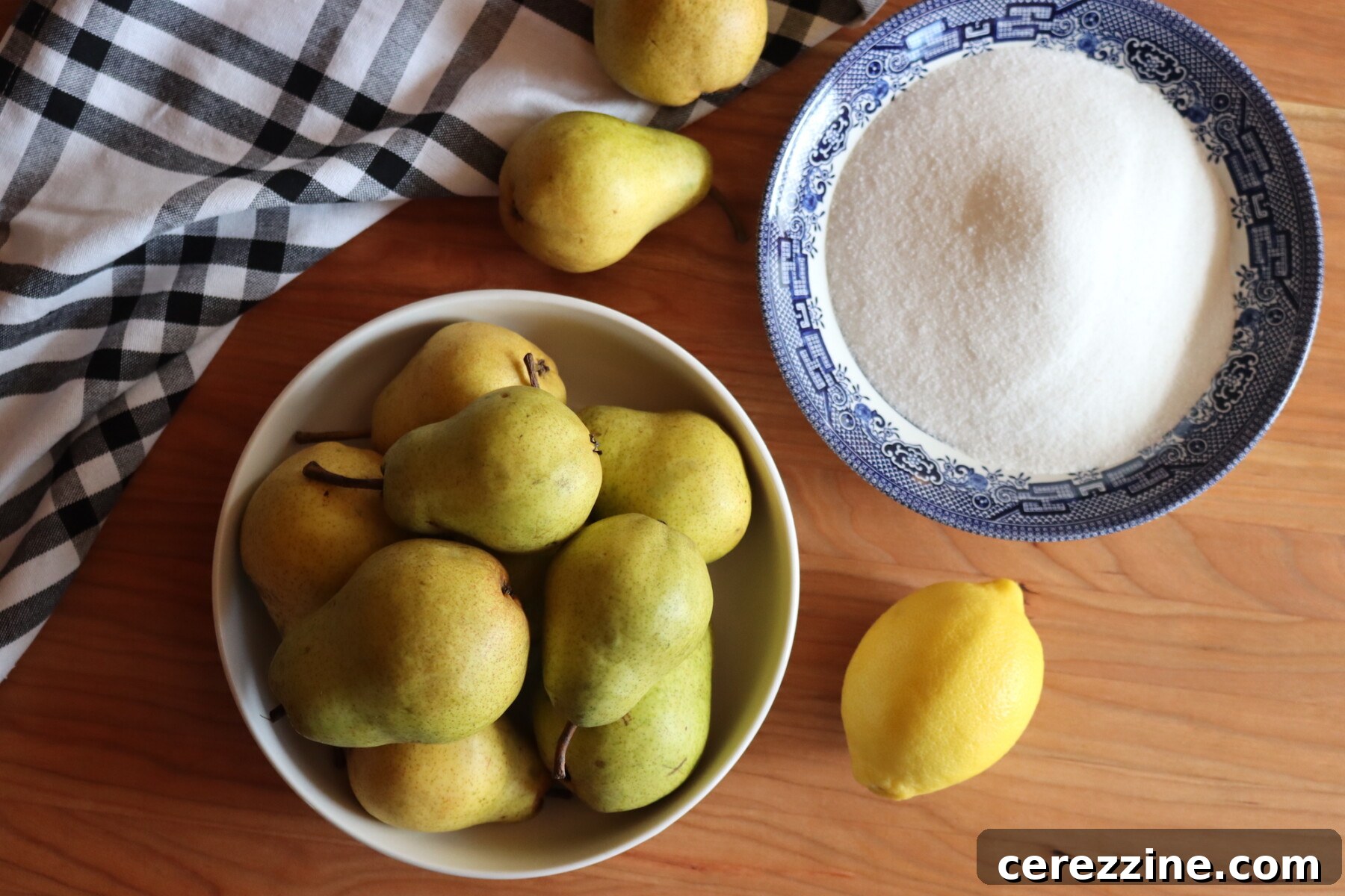 Pear Preserves Ingredients