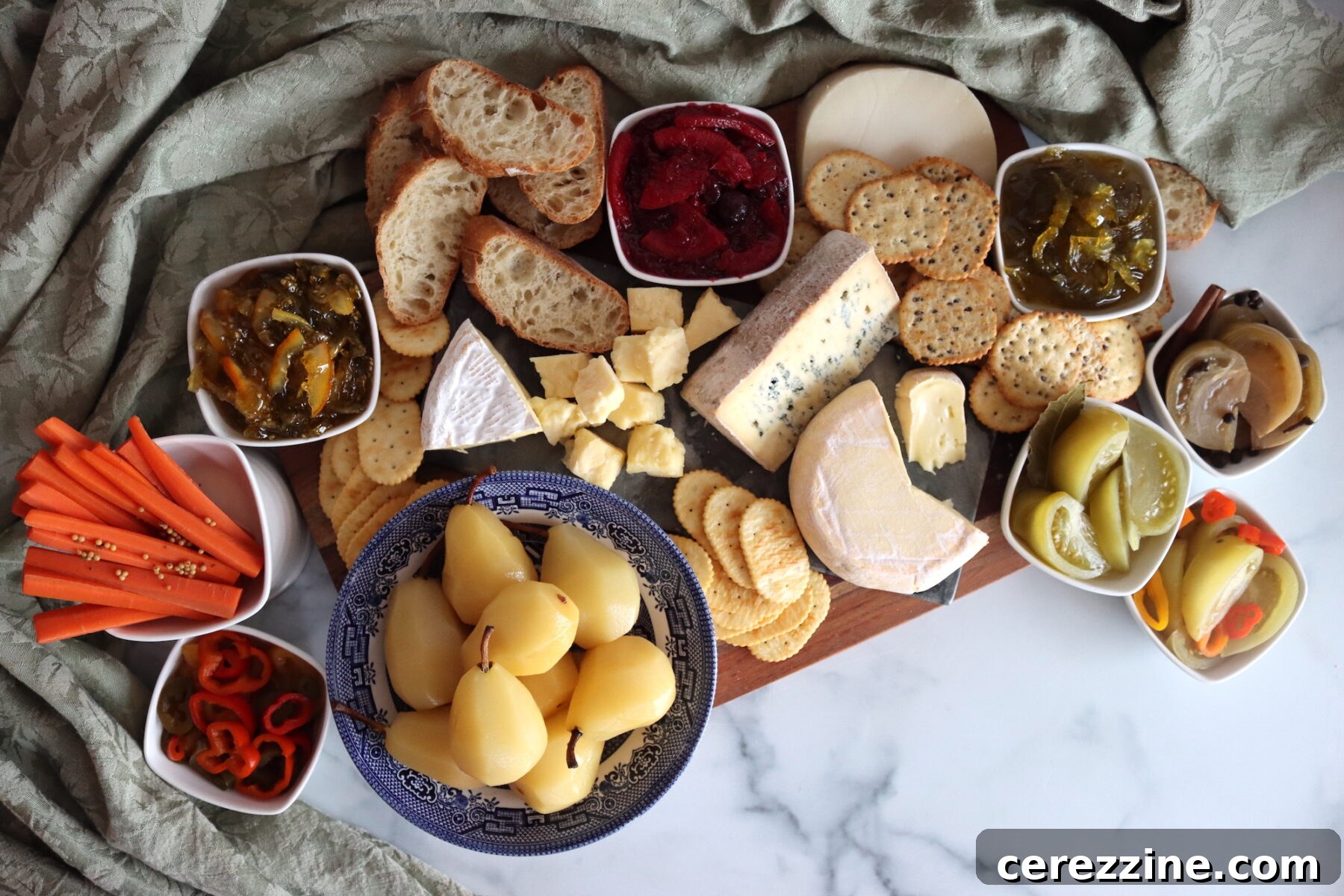 Holiday Charcuterie Platter with homemade preserves