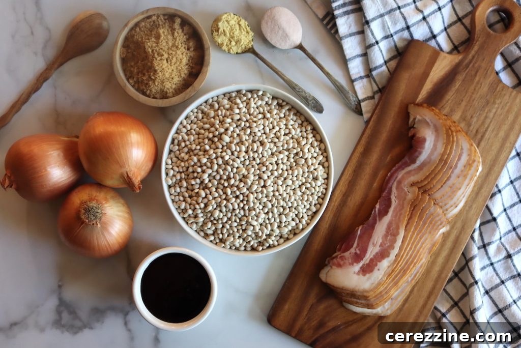 Ingredients for Boston Baked Beans