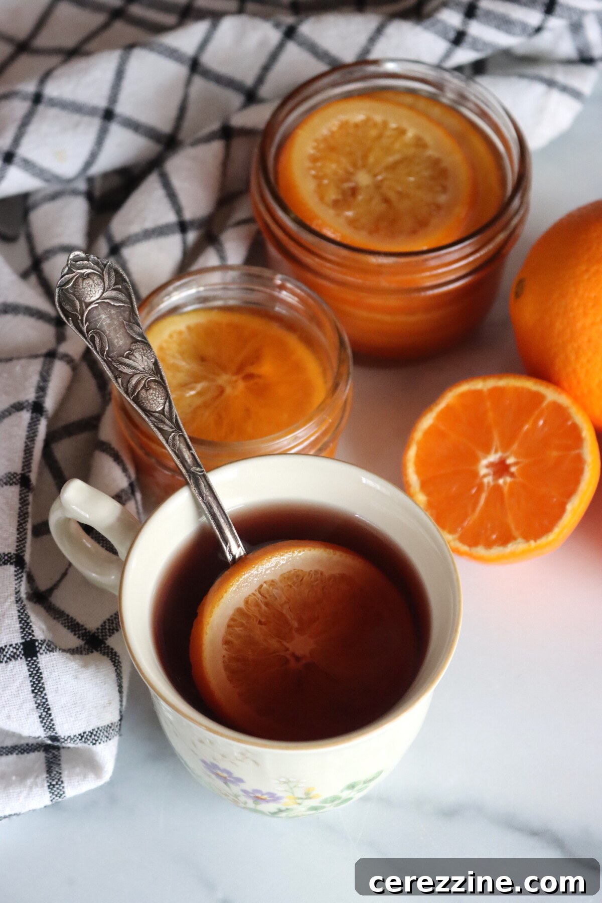 Orange Slices in Honey Syrup