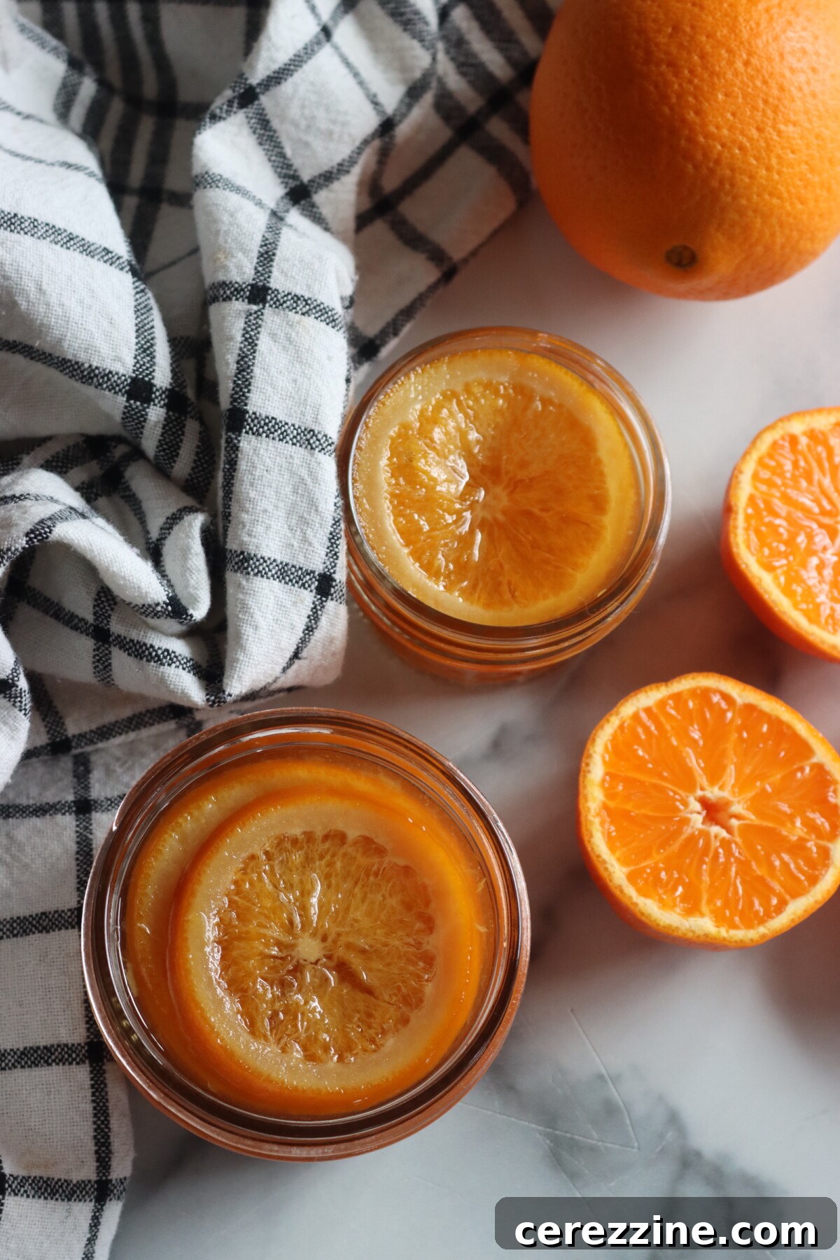 Orange Slices in Honey Syrup