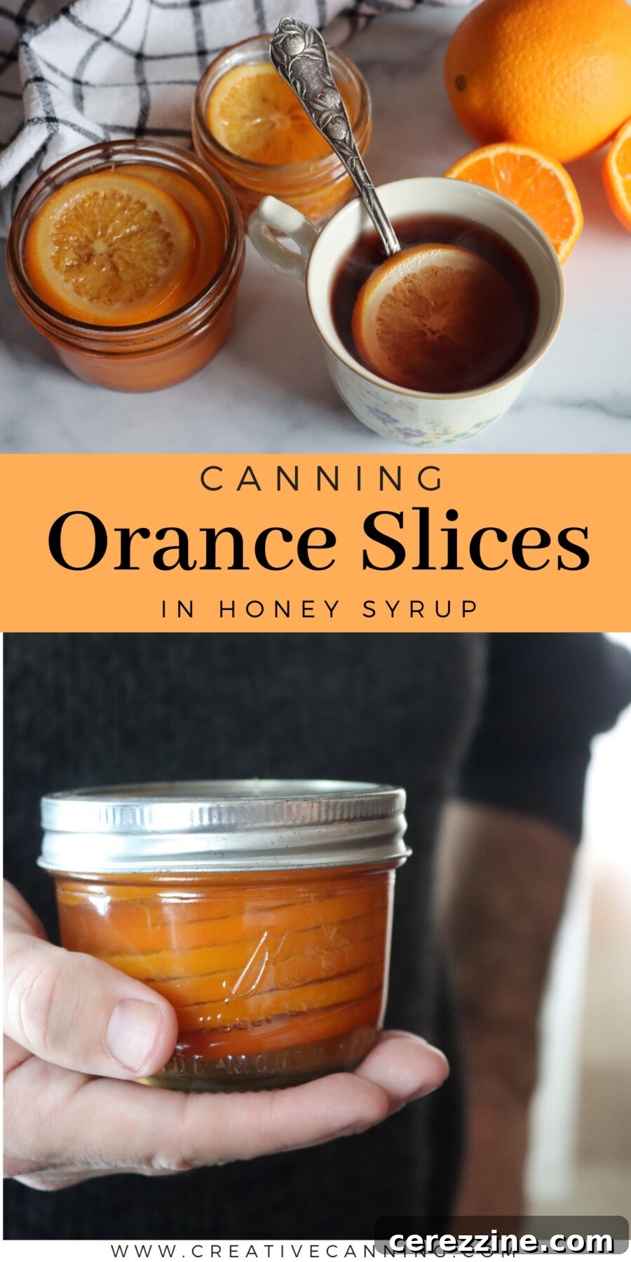 Orange Slices in Honey Syrup Canning Recipe