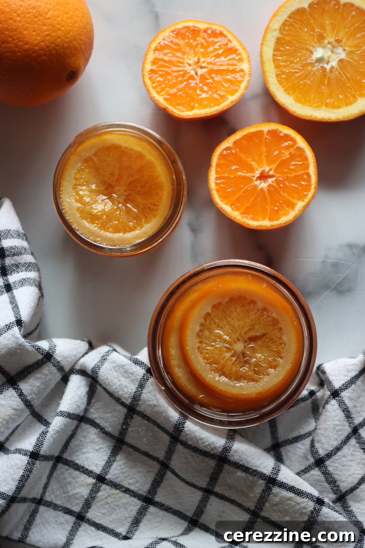 Orange Slices in Honey Syrup