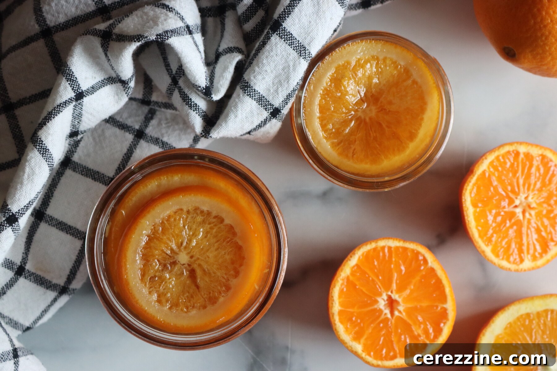 Orange Slices in Honey Syrup