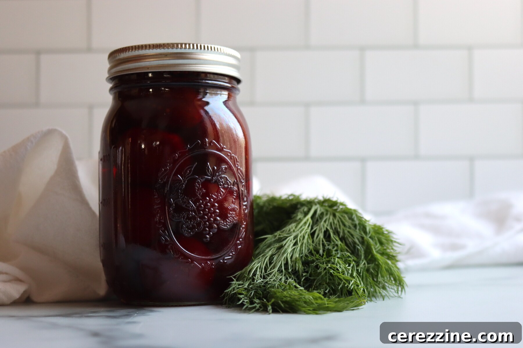 Homemade Dill Pickled Beets in Jars