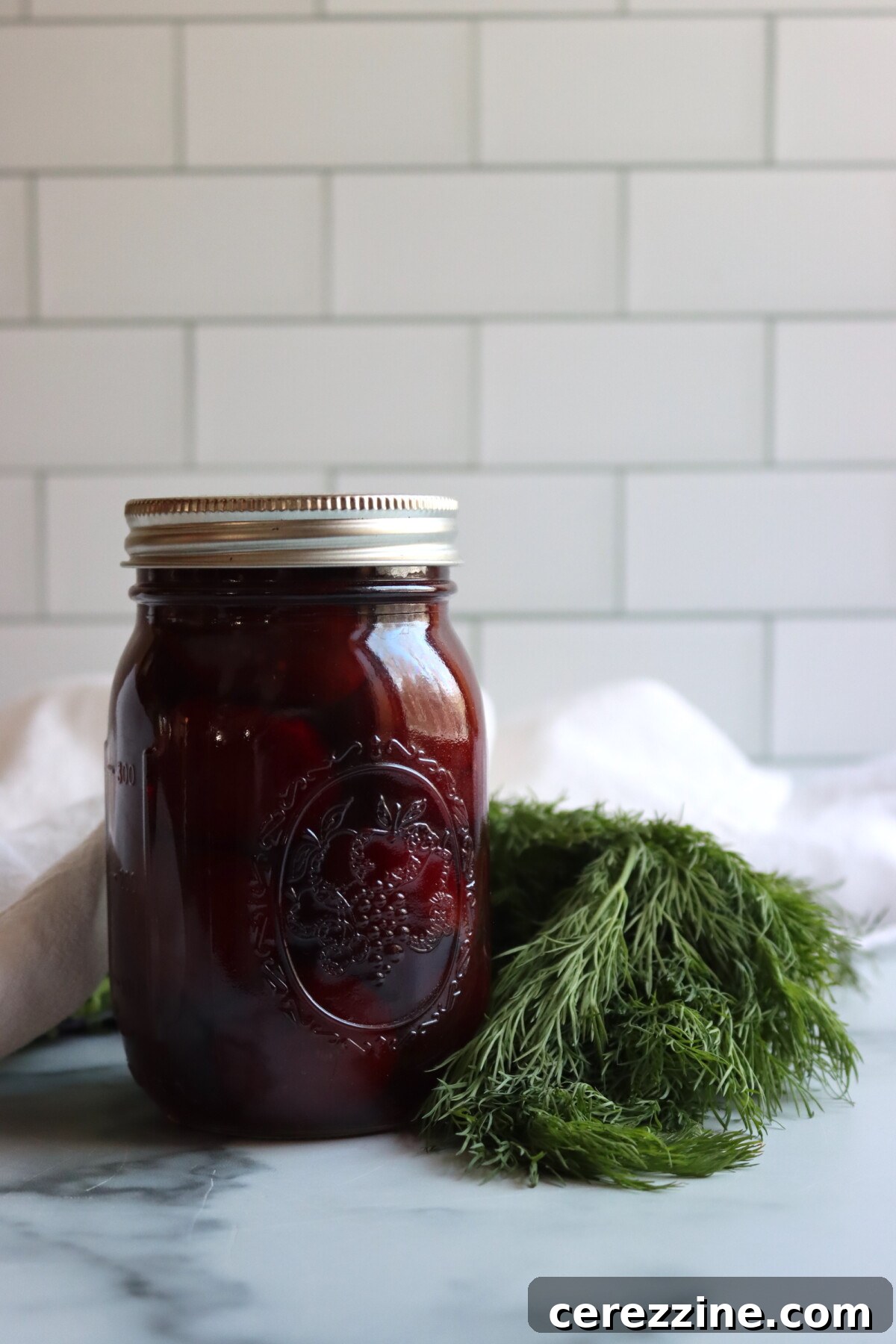 Serving suggestion: Dill Pickled Beets with a meal