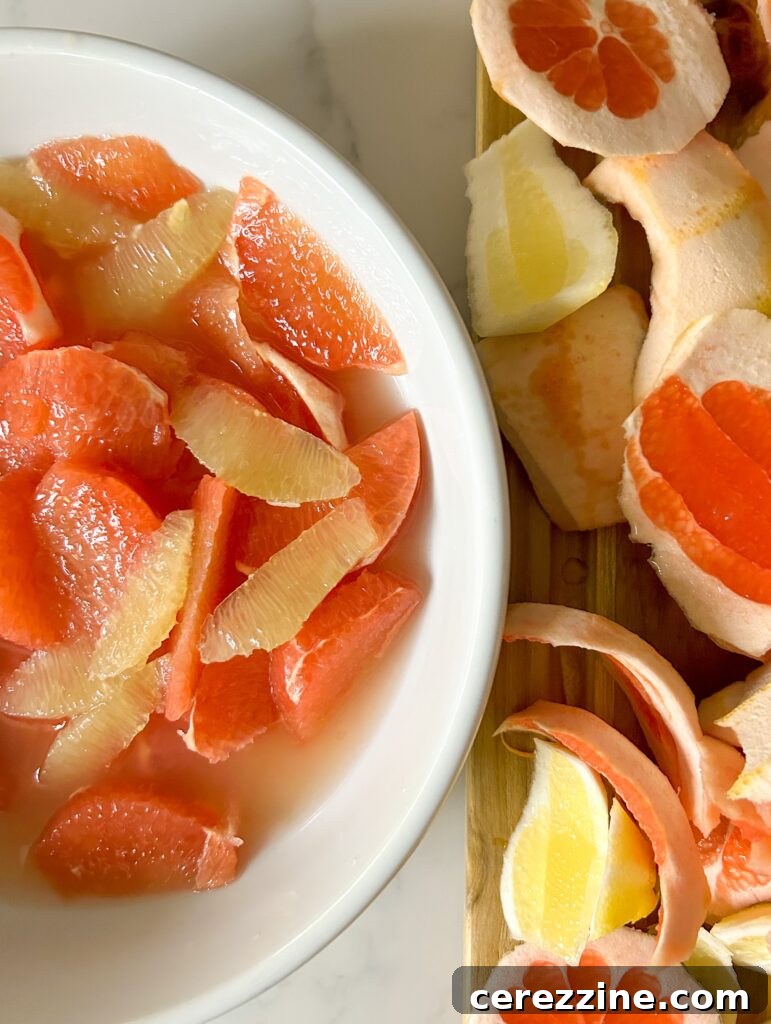 More Than 16 Zesty Grapefruit Canning Ideas 8 Peeling Grapefruit for Marmalade
