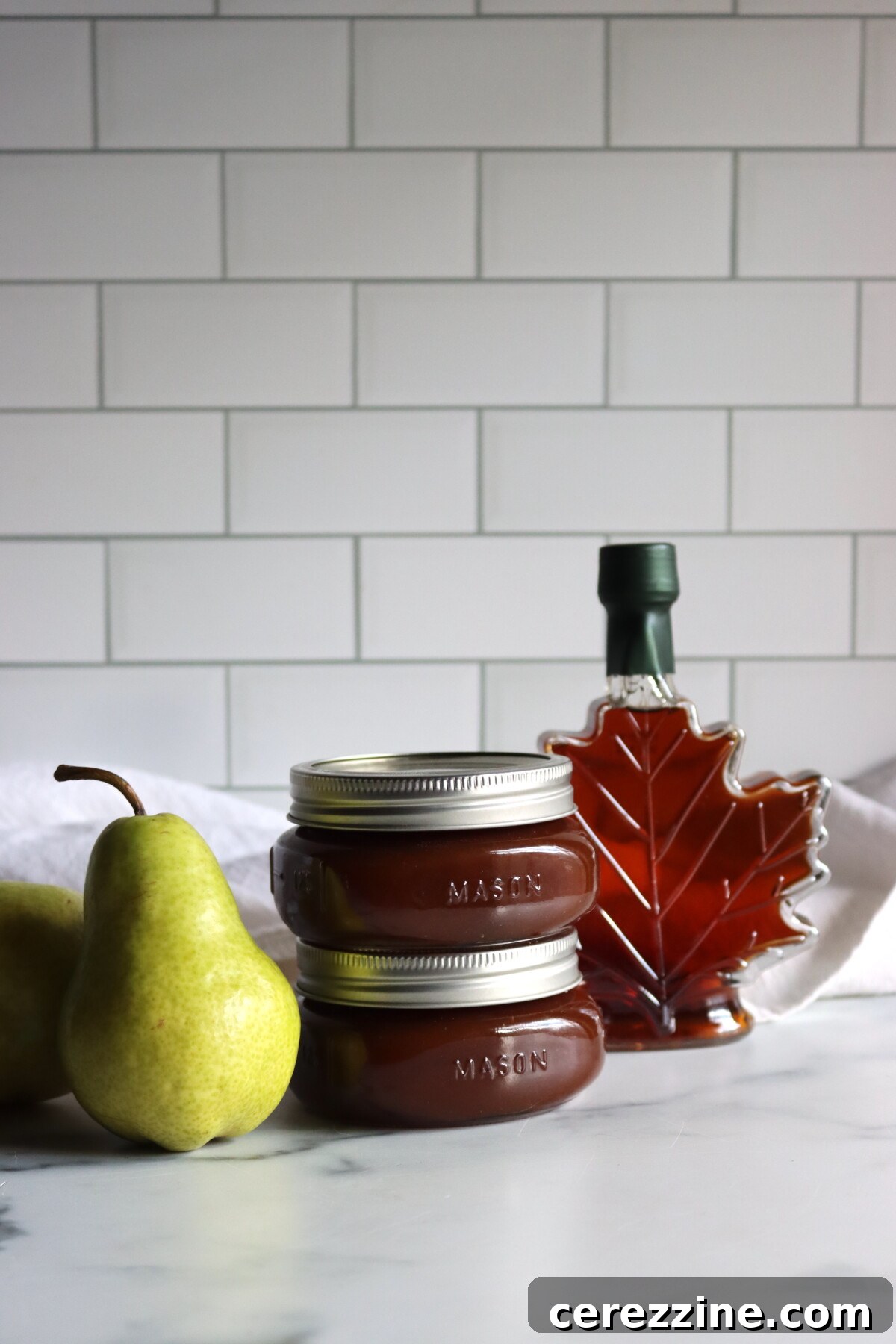 Maple Bourbon Pear Butter spread on toast.