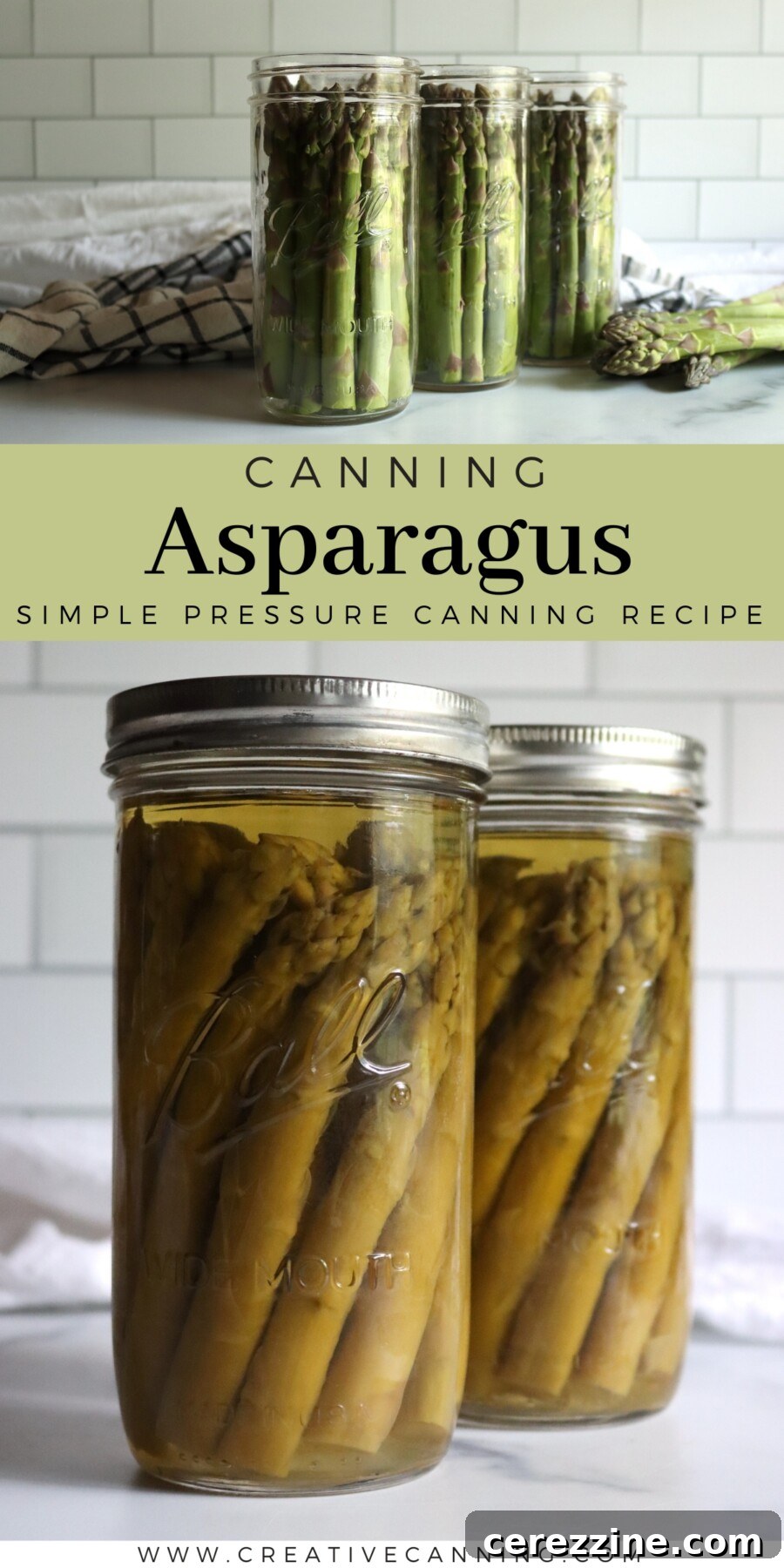 Pressure Canning Asparagus