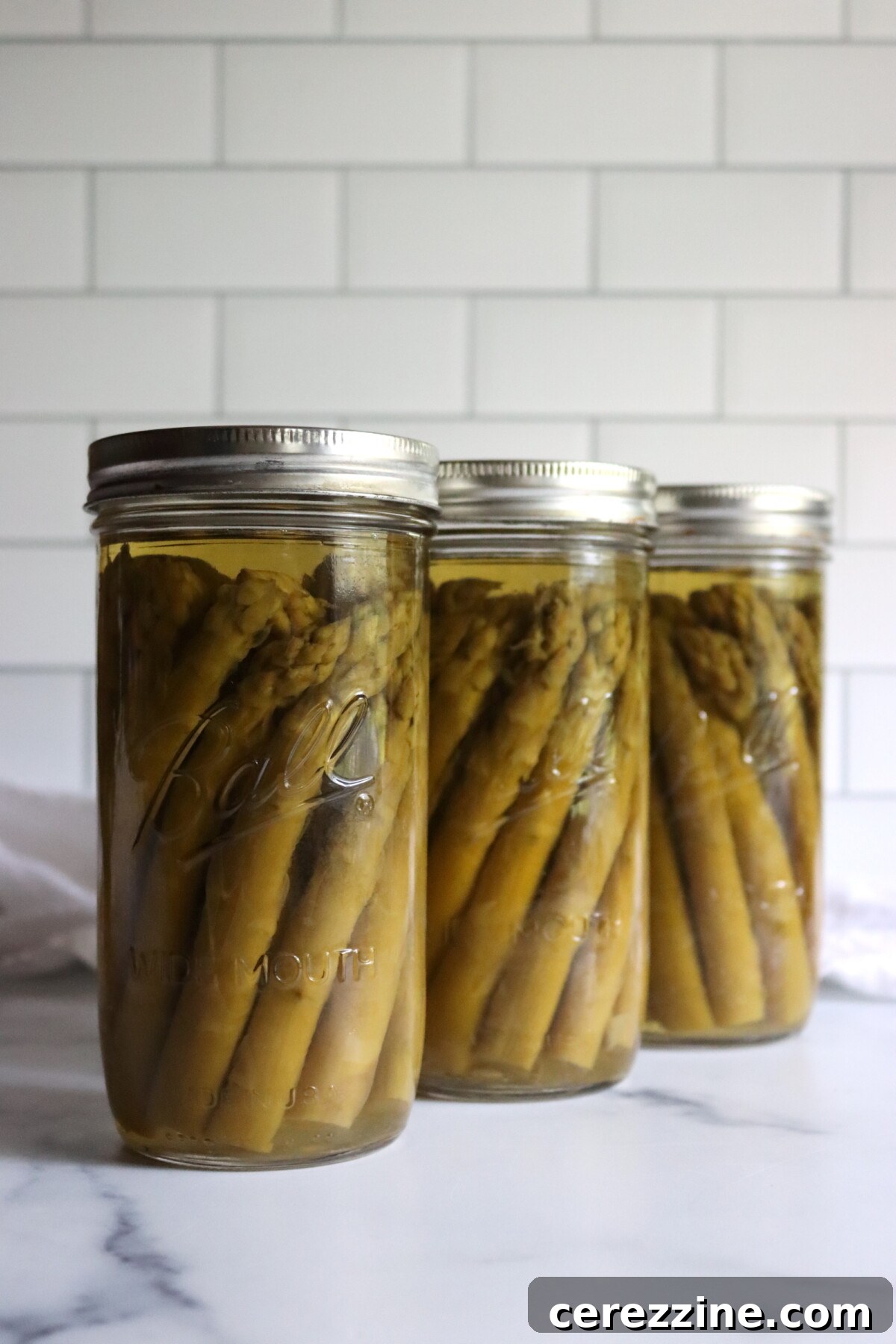 Canning Asparagus Spears in Jars