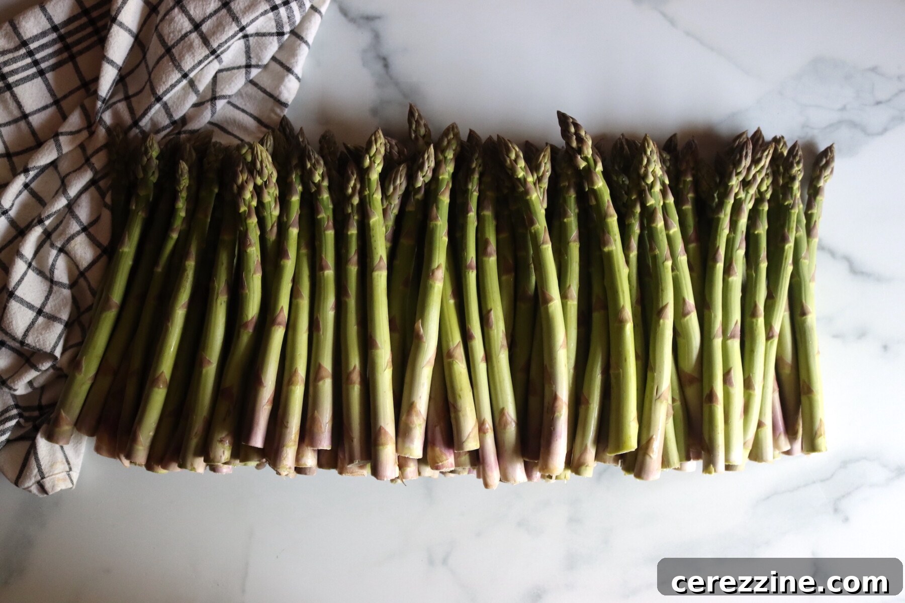 Basket of Freshly Harvested Asparagus
