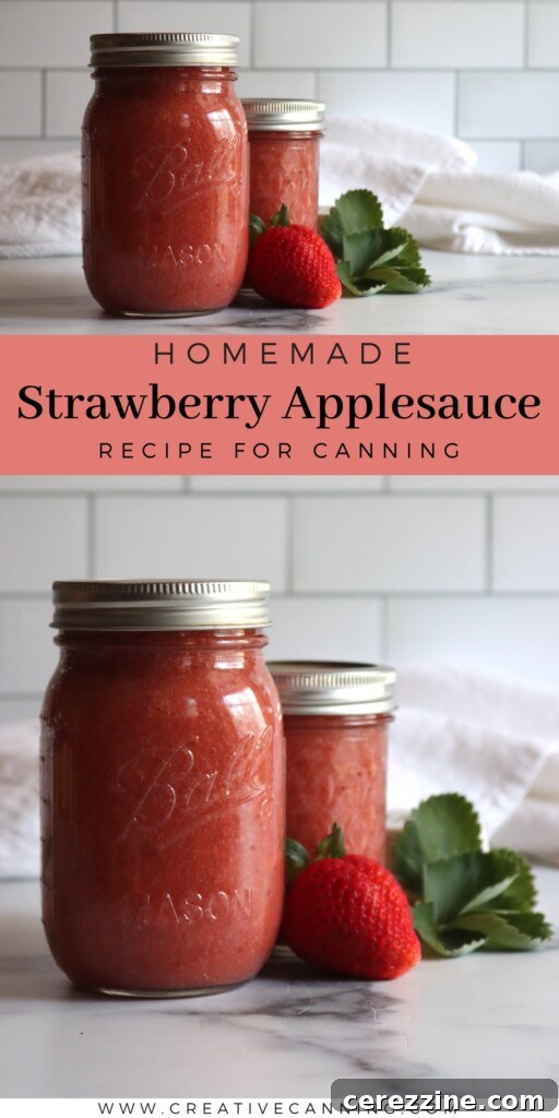 Blushing Berry Applesauce 6 Strawberry Applesauce Canning Recipe