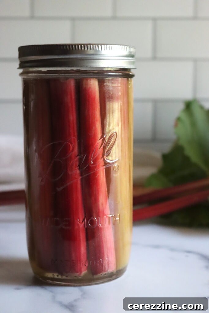 Pickled Rhubarb