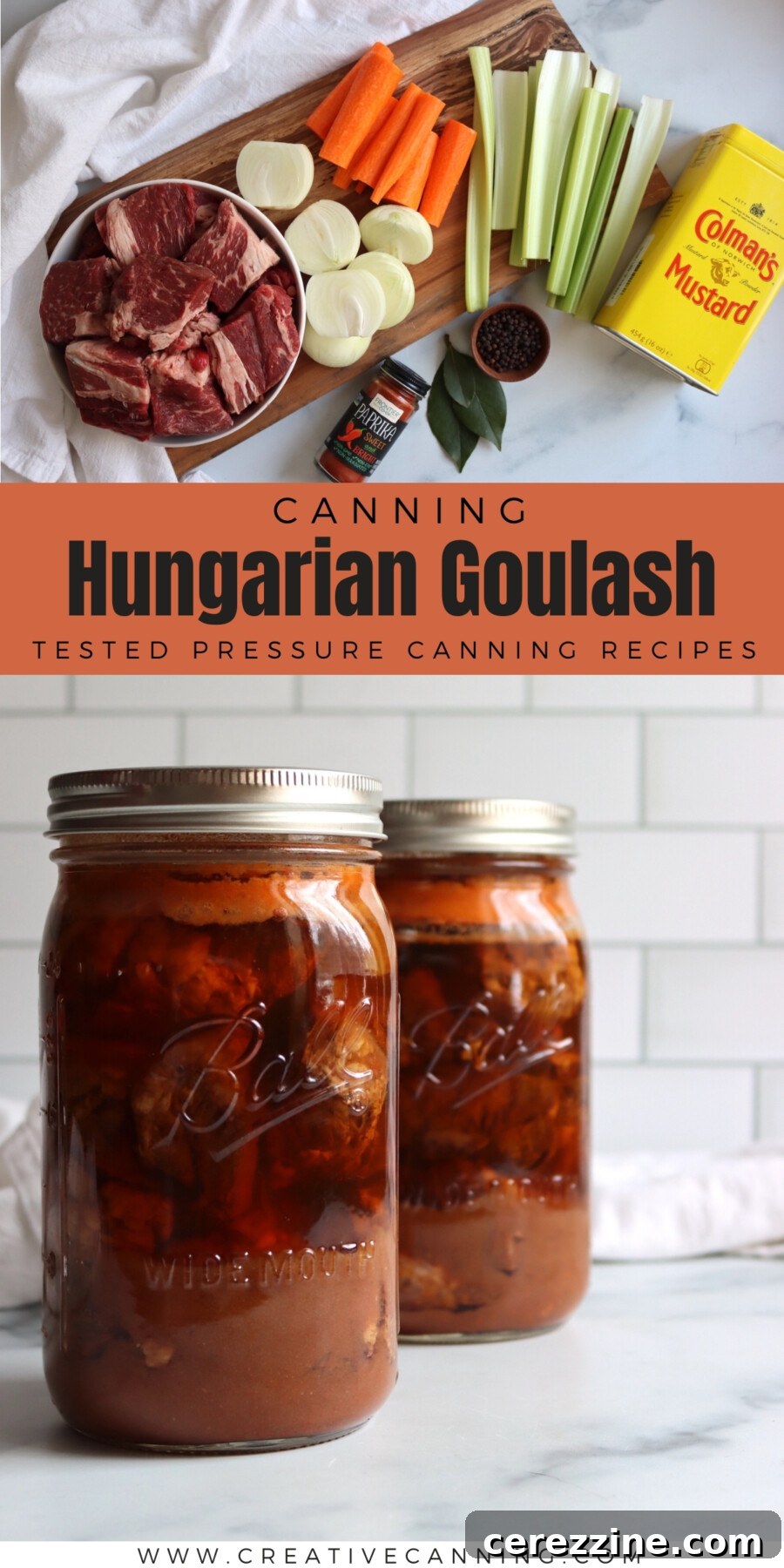 Pressure Canning Hungarian Goulash