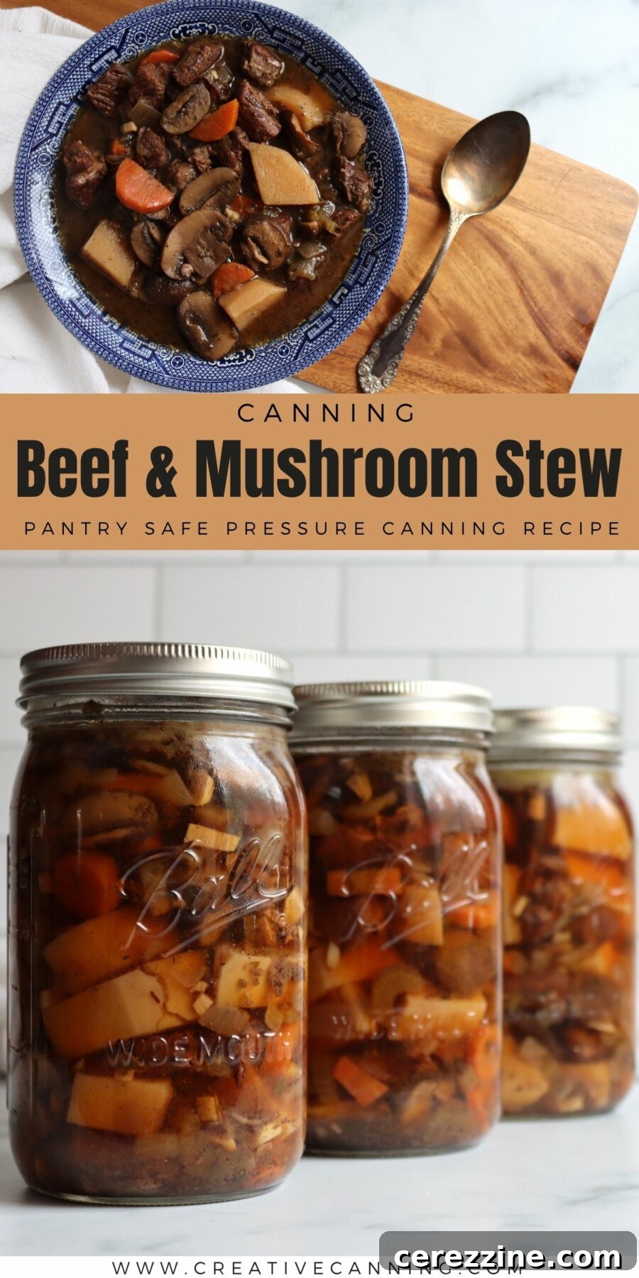 Pantry-Bound Beef and Mushroom Stew 20 Pressure Canning Beef and Mushroom Stew