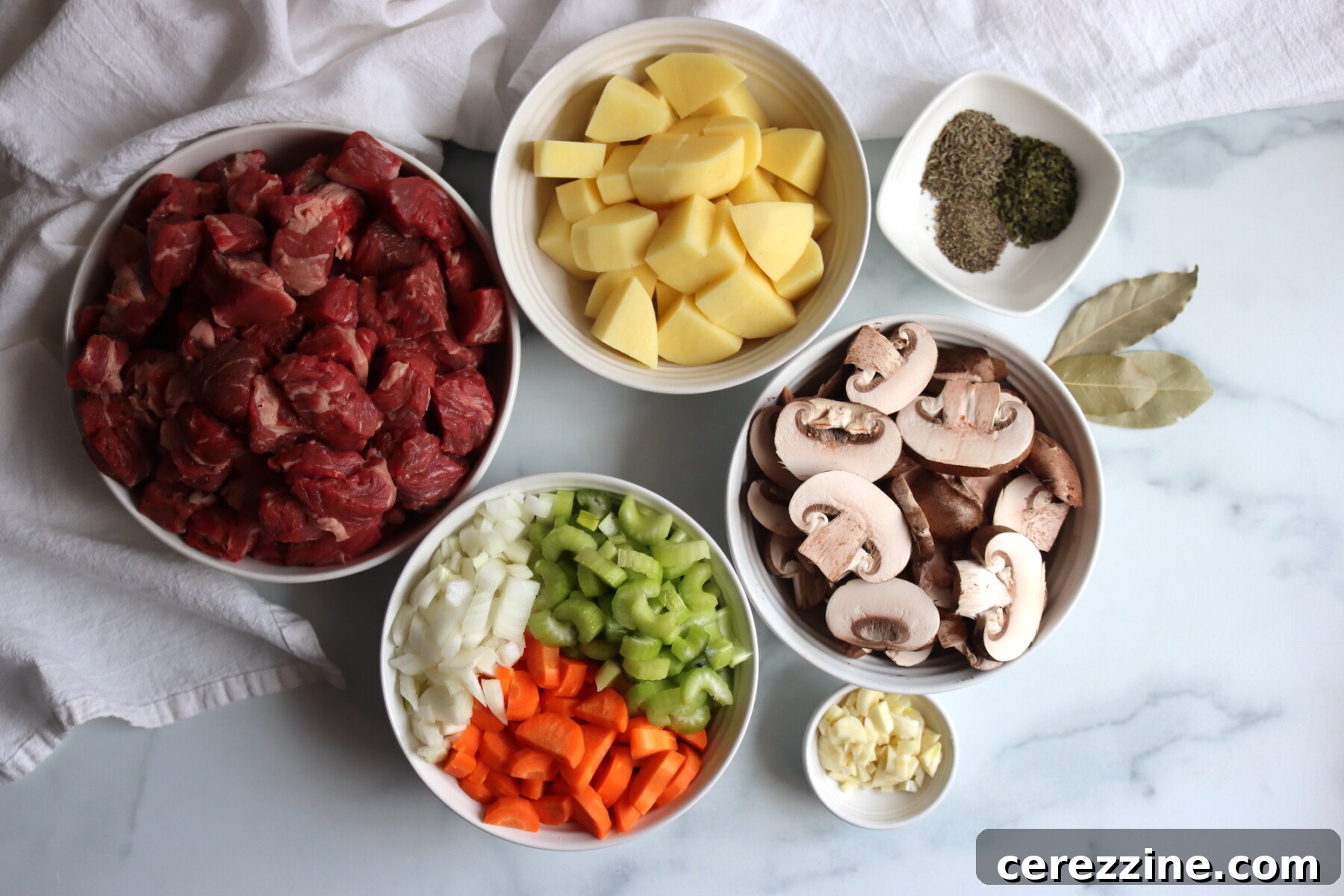 Pantry-Bound Beef and Mushroom Stew 7 Ingredients for Beef Stew with Mushrooms