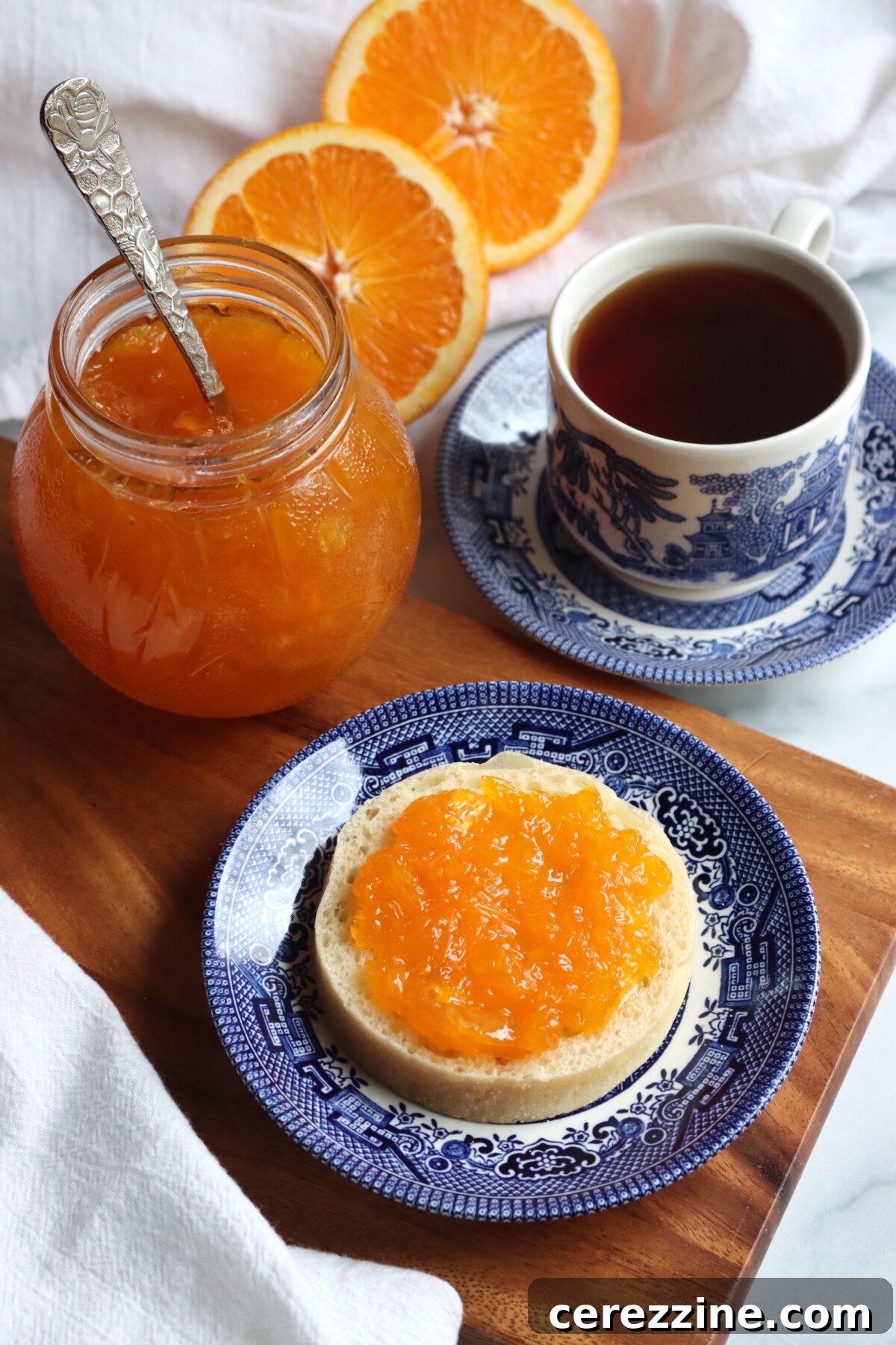 Serving Orange Jam on Toast