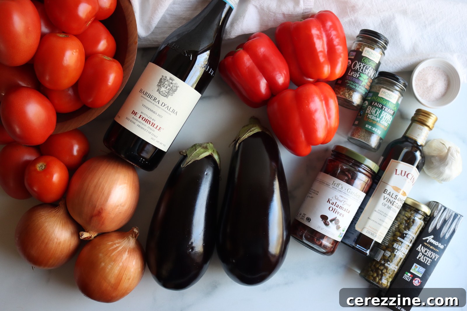 Eggplant Puttanesca Ingredients