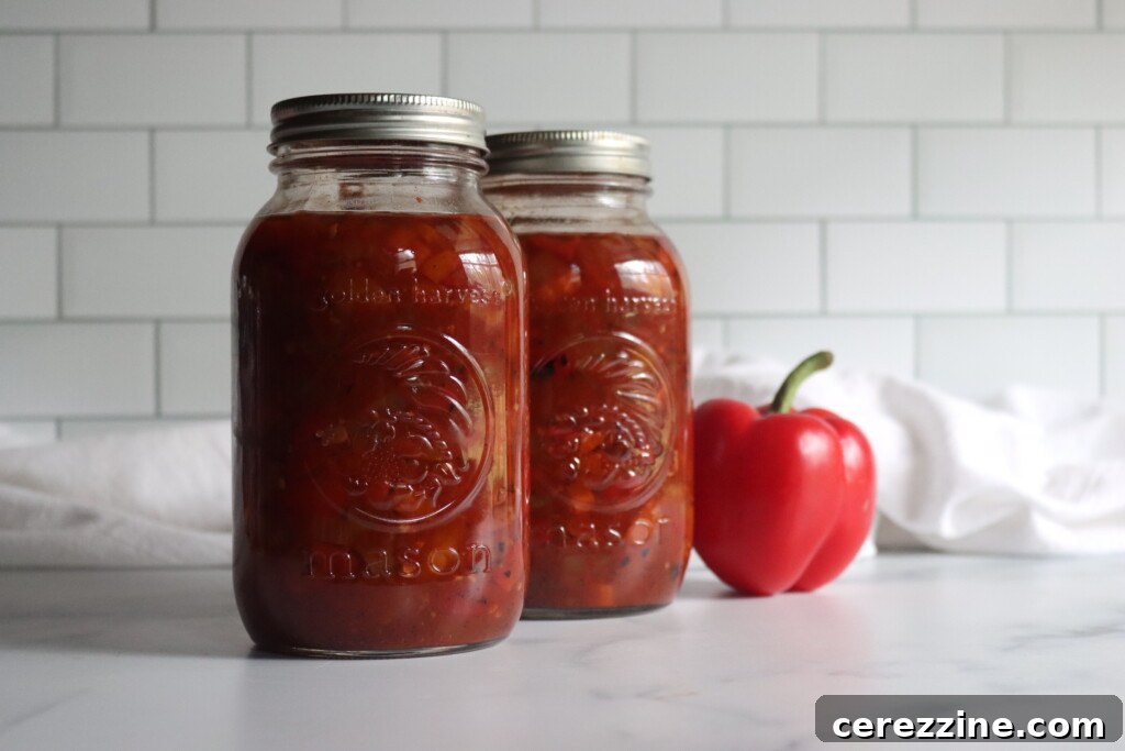 Roasted Red Pepper Soup Canning Recipe
