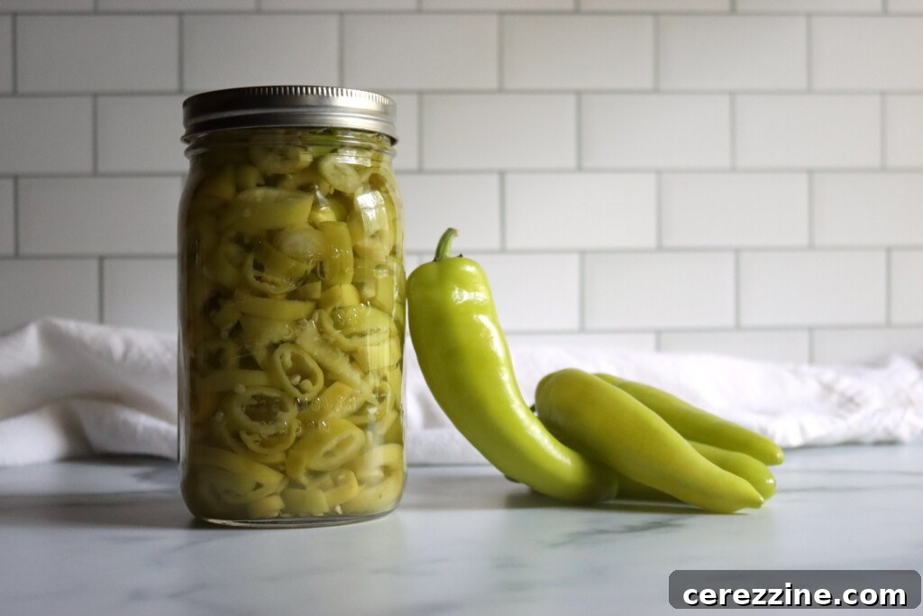 Homemade Pickled Banana Peppers