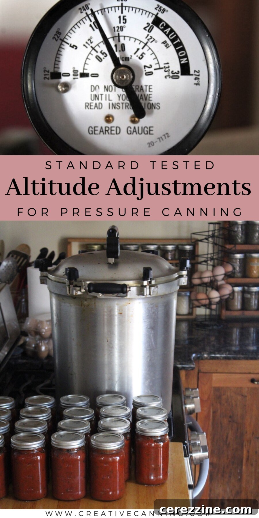 Altitude Adjustments for Pressure Canning
