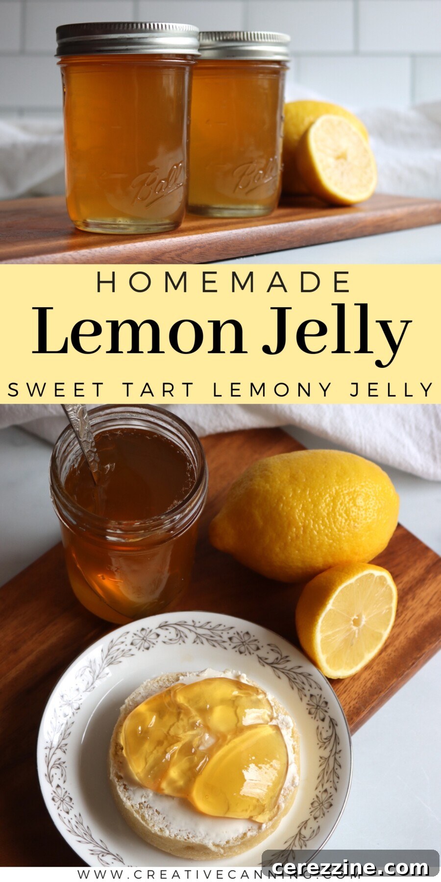 Lemony Gel 16 Jars of homemade lemon jelly