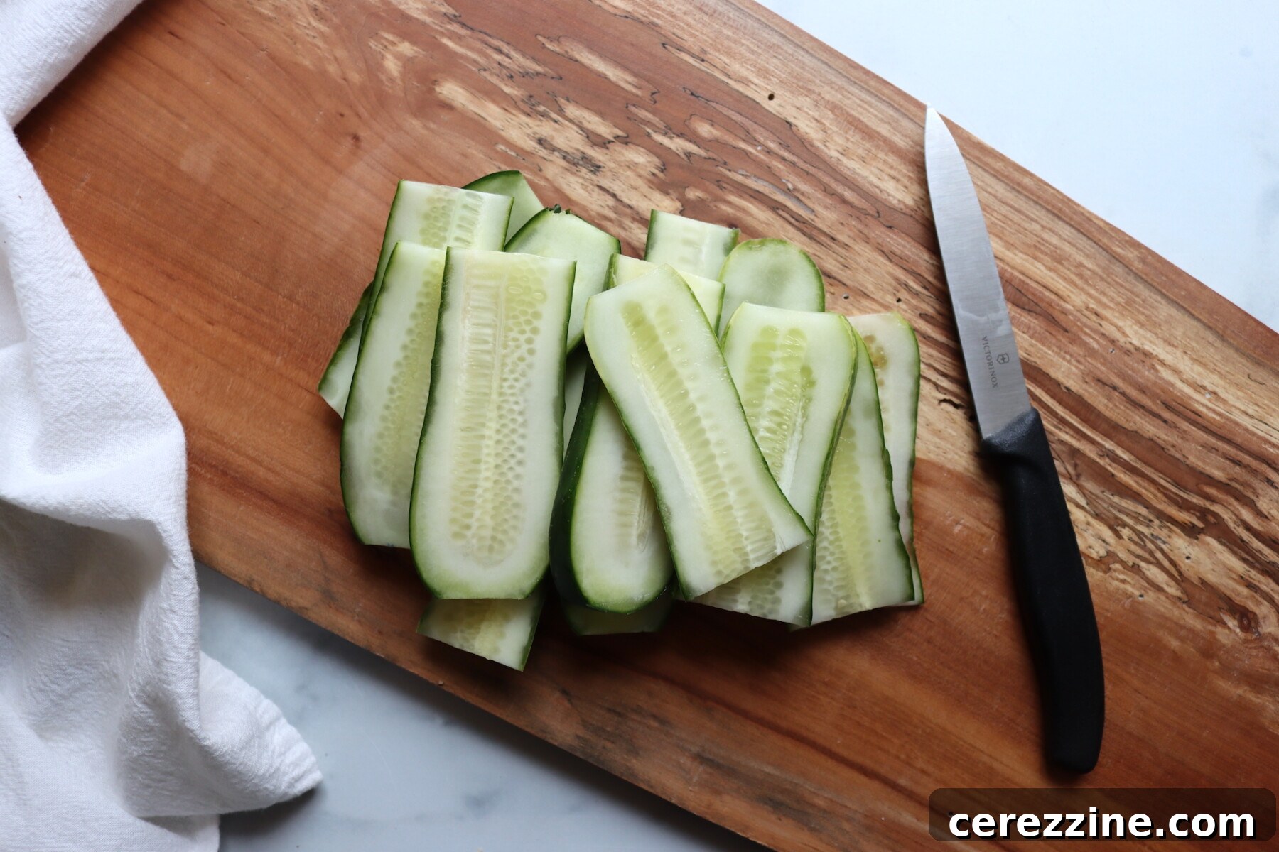 Slicing Deli Style Dill Pickles Slices