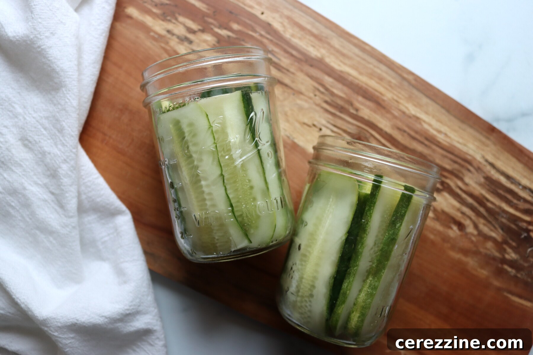 Preparing Deli Style Dill Pickles Slices