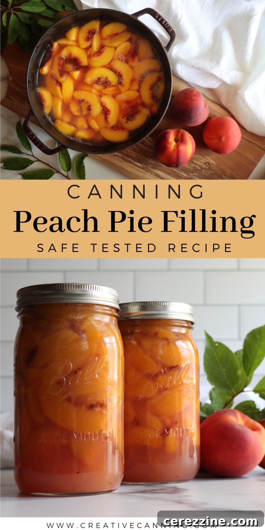 Canning Peach Pie Filling