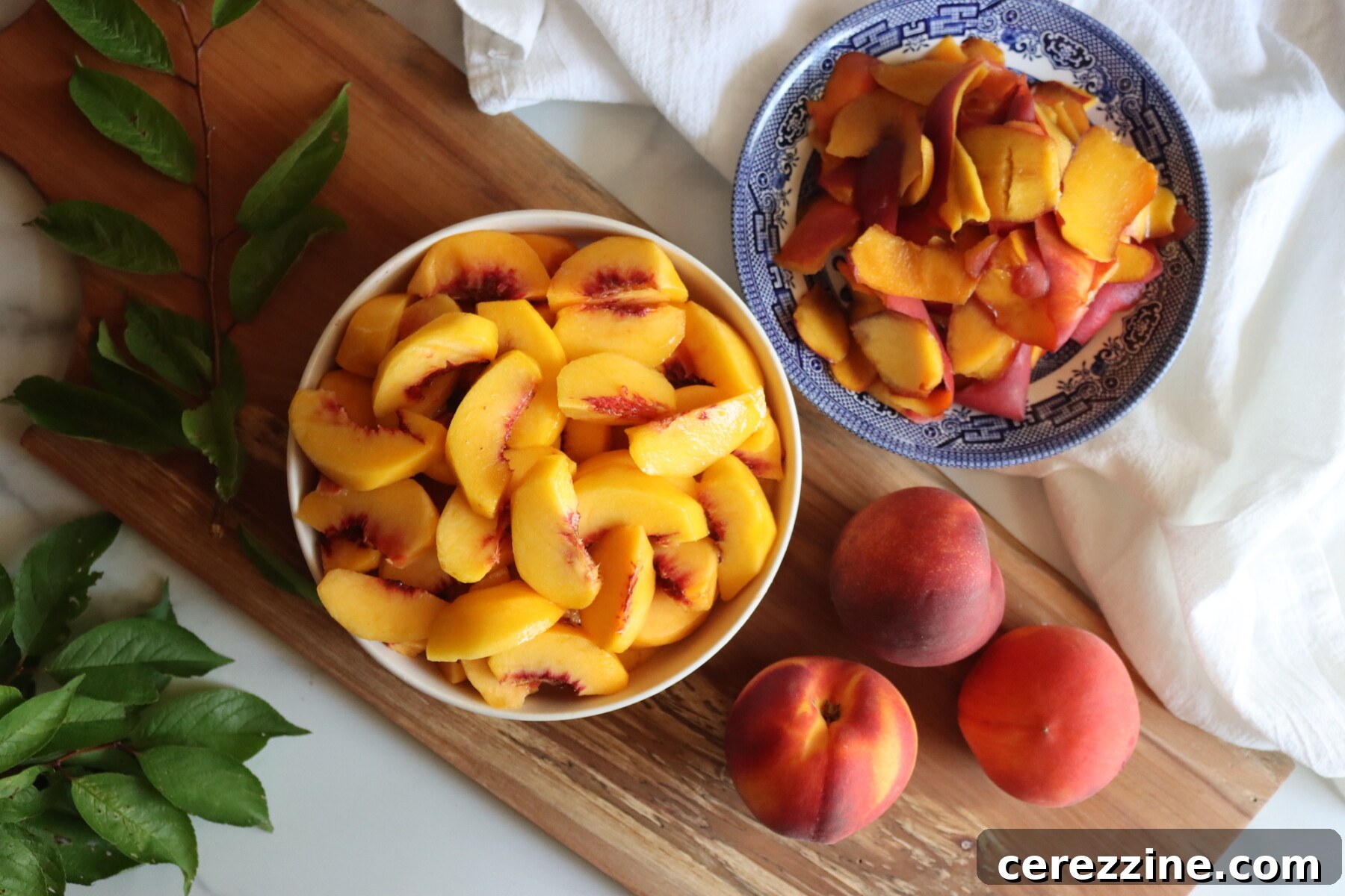 Slicing Peaches