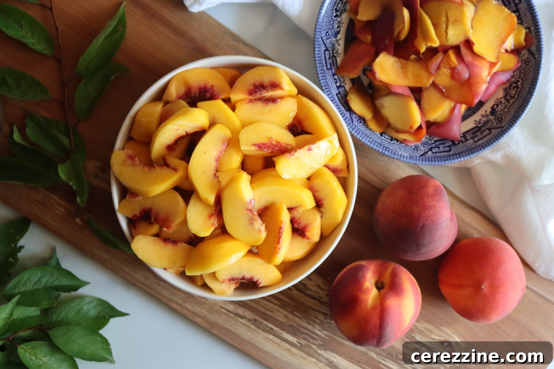 Slicing Peaches