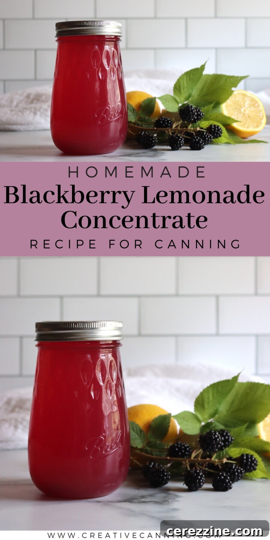 Blackberry Lemonade Concentrate Recipe for Canning