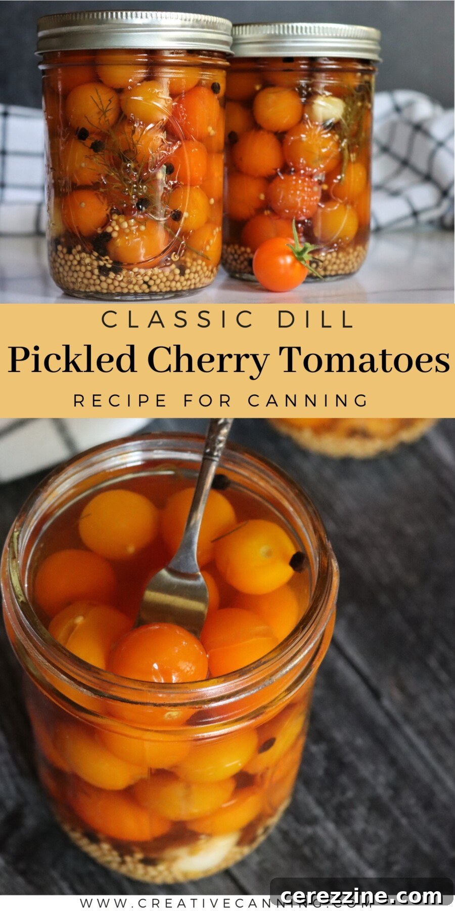 Dill Pickled Cherry Tomatoes Recipe