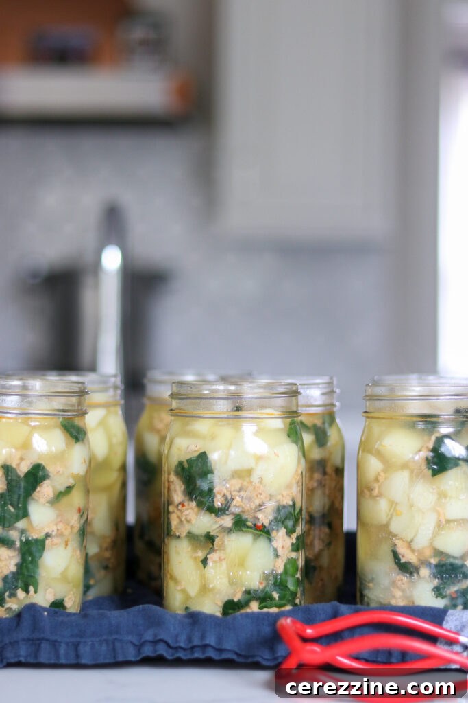 Over 30 Tasty Ways to Can Potatoes at Home 3 Canning Sausage Potato and Kale Soup