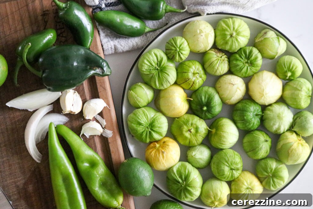 Tomatillo Salsa Ingredients