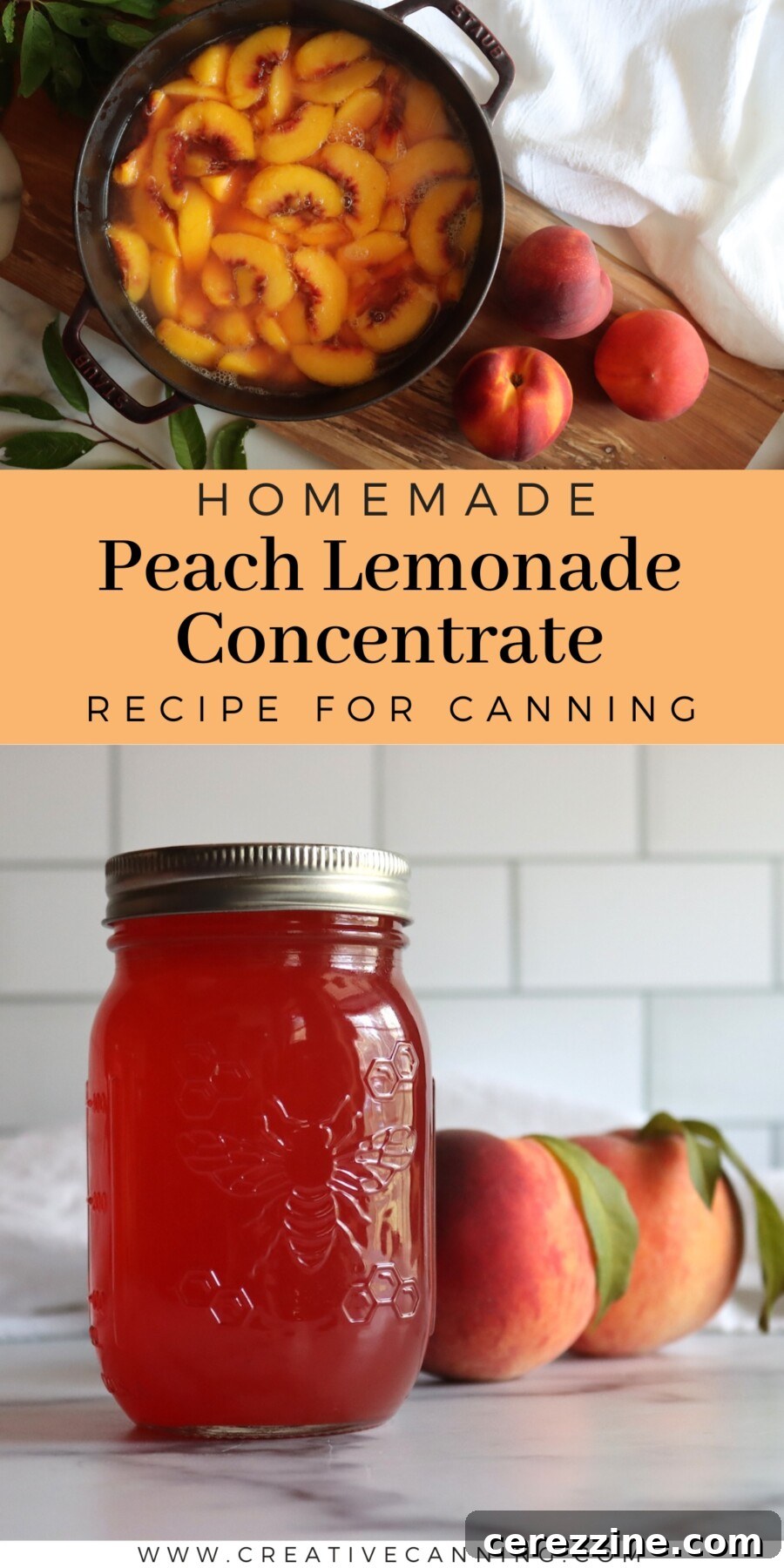 Peach Lemonade Concentrate Recipe