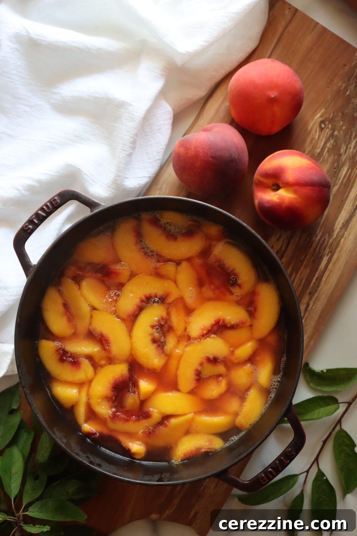 Cooking Peaches