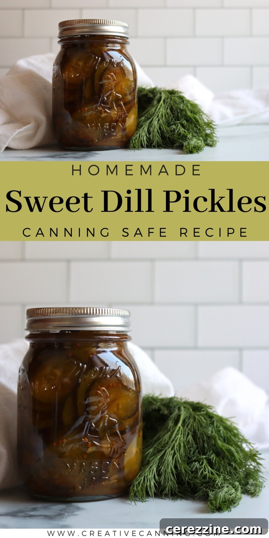 Homemade Sweet Dill Pickles Recipe 12 Sweet Dill Pickles Canning Recipe