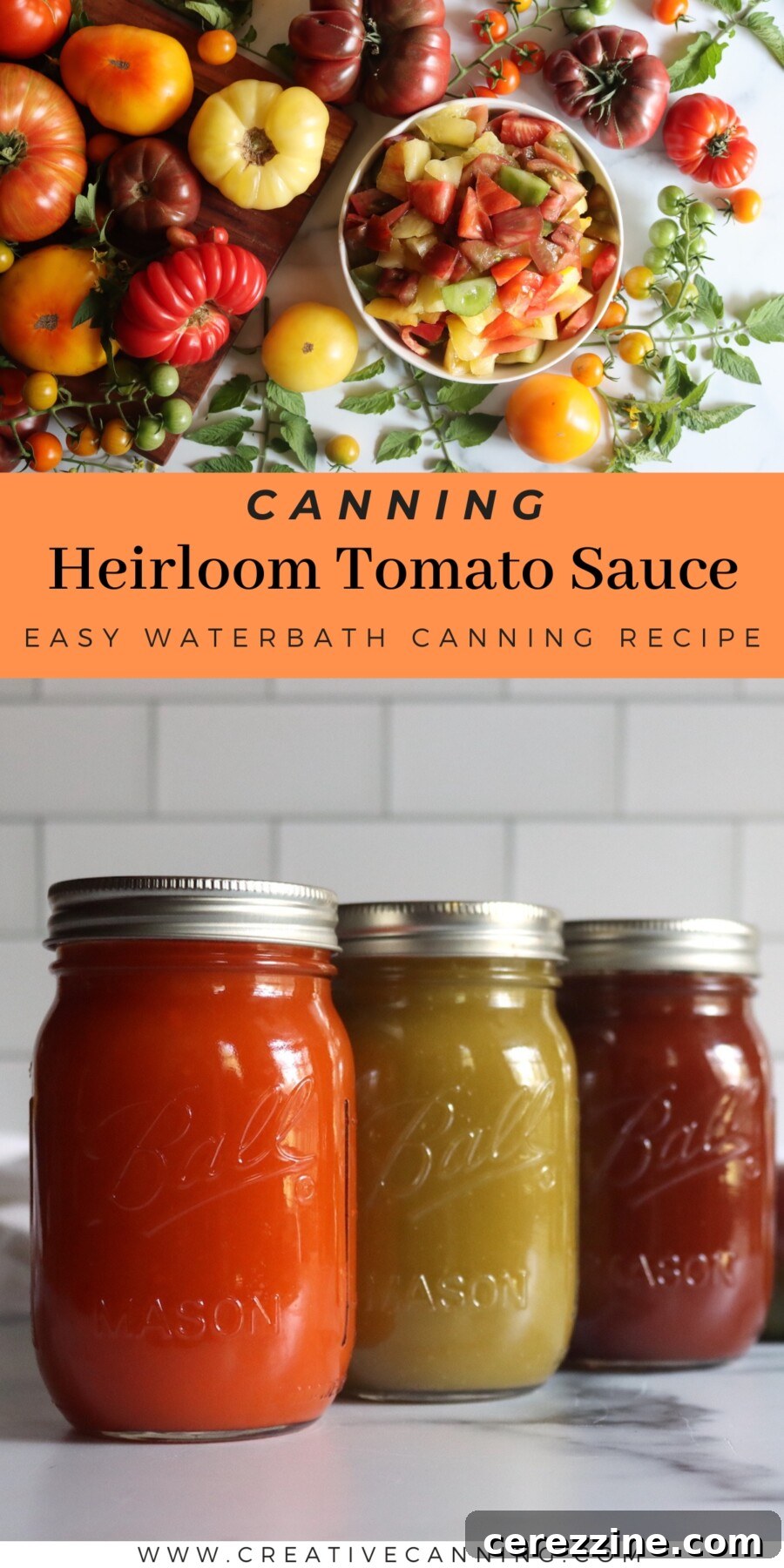 Heirloom Tomato Sauce Recipe: Fresh Garlic & Basil 8 Canning Heirloom Tomato Sauce