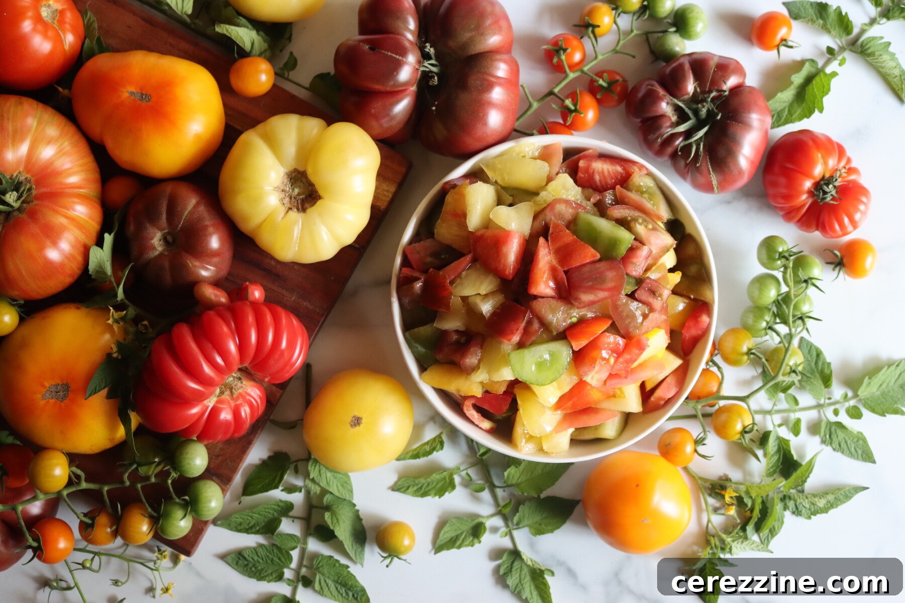 Heirloom Tomato Sauce Recipe: Fresh Garlic & Basil 6 Heirloom Tomatoes for Canning