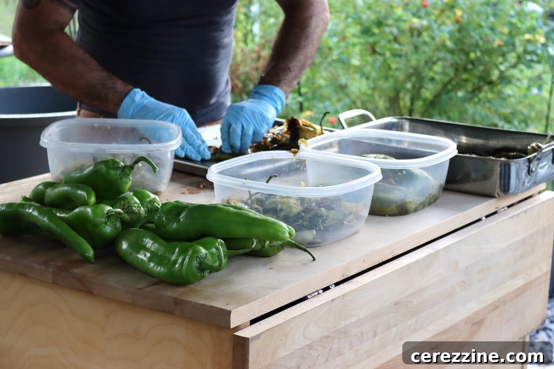 How to Can Hatch-Style Green Chiles at Home 13 Cleaning Hatch Green Chilis