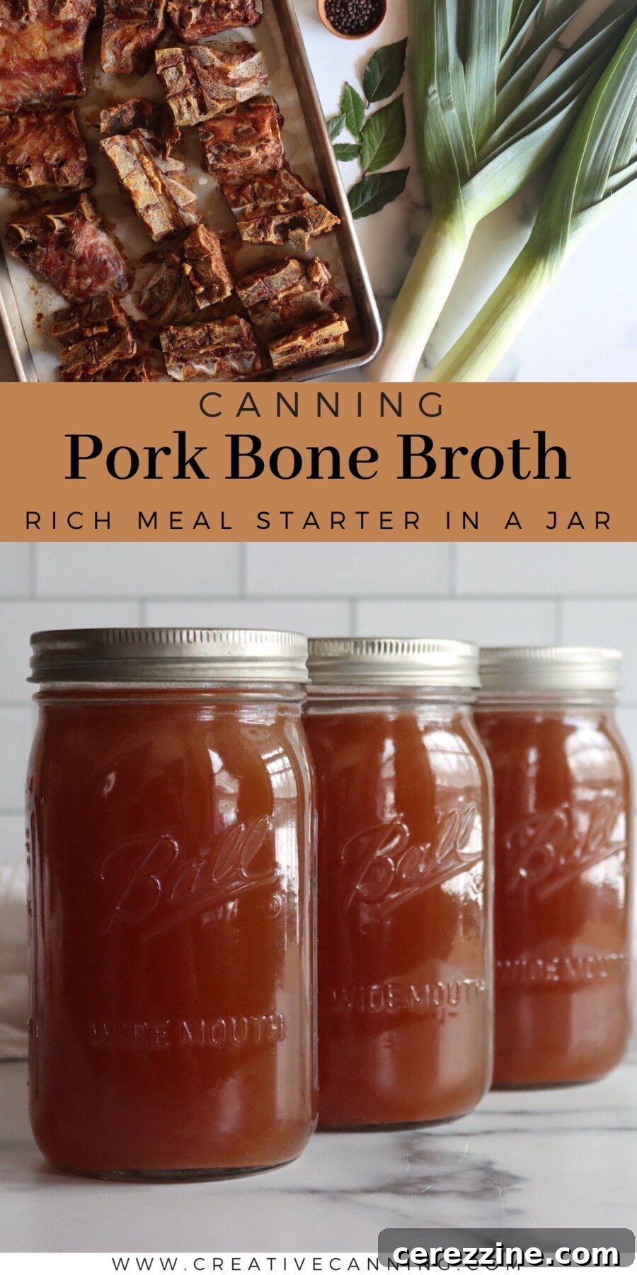 Pork Bone Broth Canning Recipe