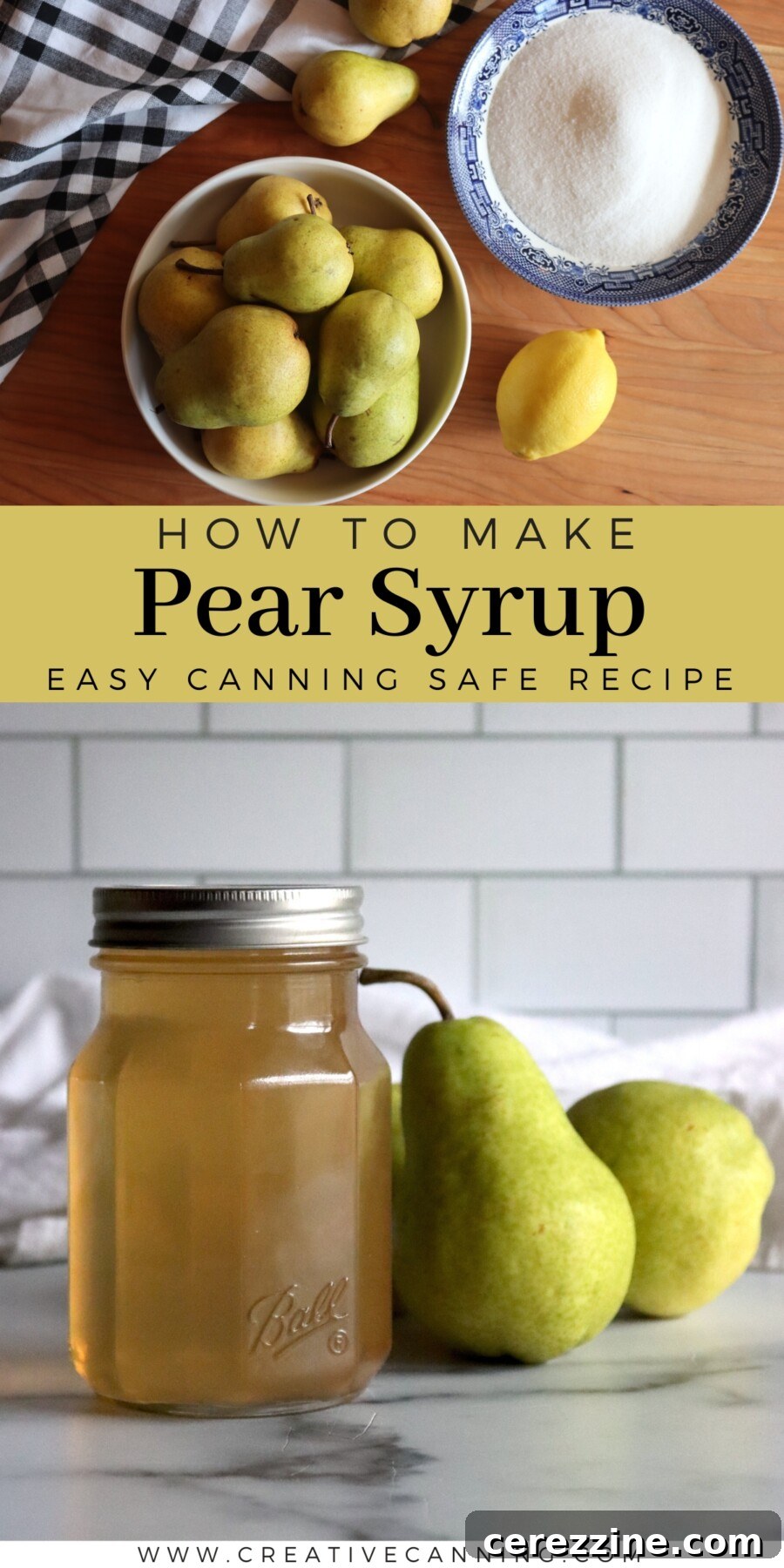 How to Make Pear Syrup for Drinks and Desserts 6 Pear Syrup Recipe