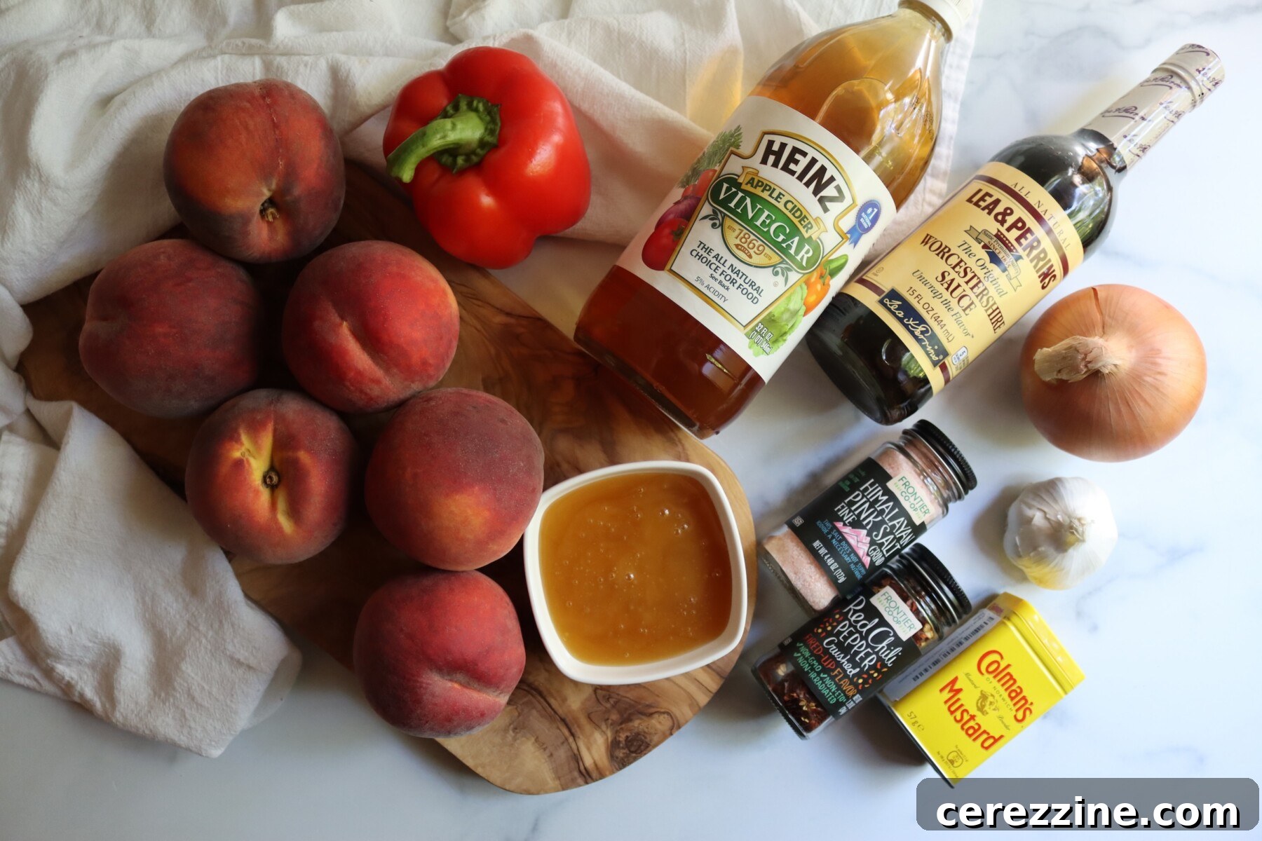 Ingredients for Peach BBQ Sauce