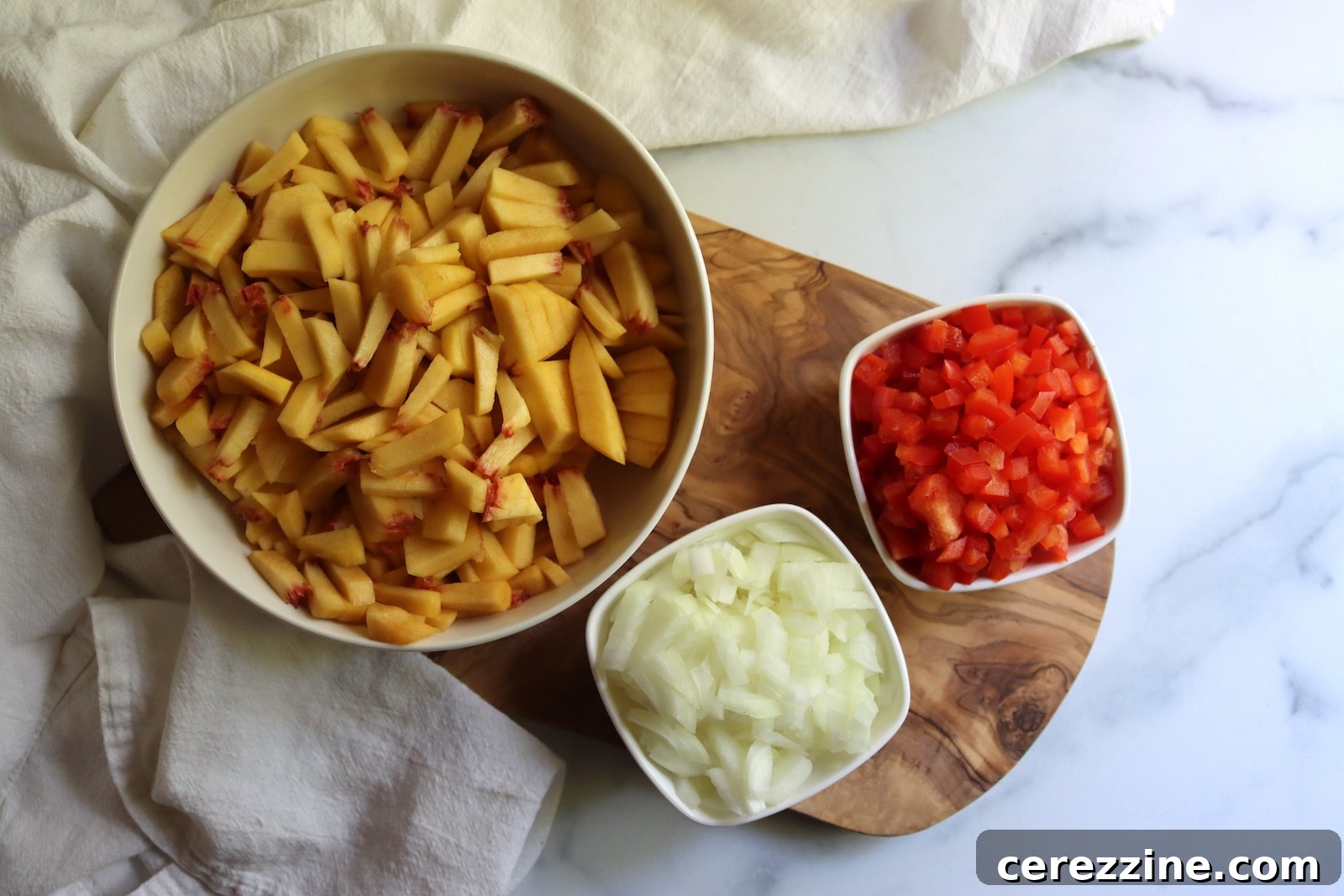 Preparing Peaches for BBQ Sauce
