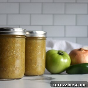 Green Tomato Enchilada Sauce