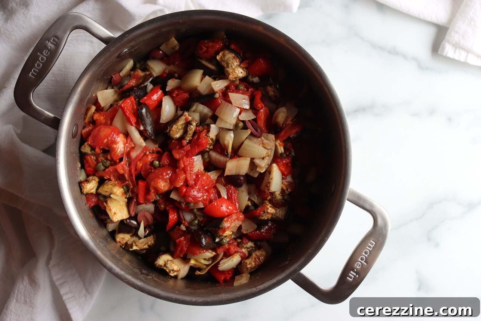 Home Canned Eggplant Puttanesca Sauce Recipe 9 Making Eggplant Puttanesca