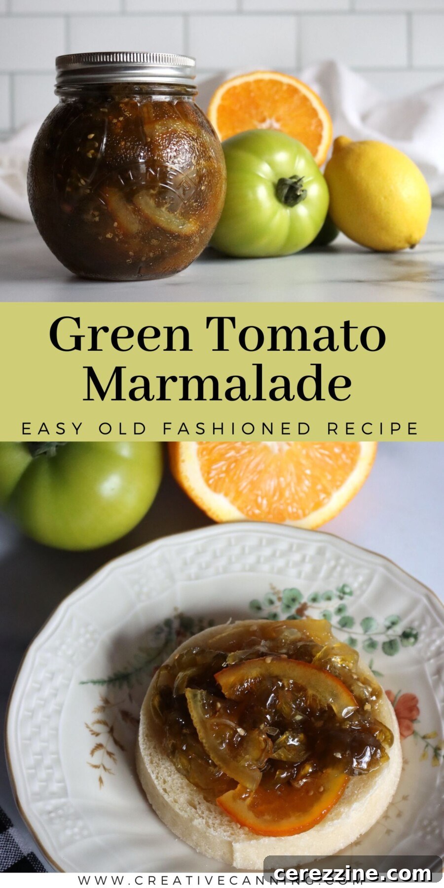 Tangy Green Tomato Marmalade Recipe 13 Green Tomato Marmalade Canning Recipe