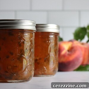 Peach jalapeño jam